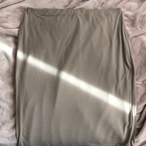 Taupe gray Pencil Skirt